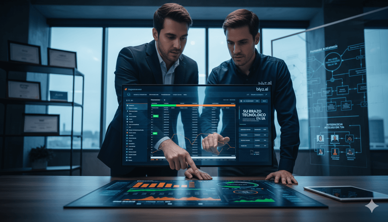 A team of professionals collaborating on a project.